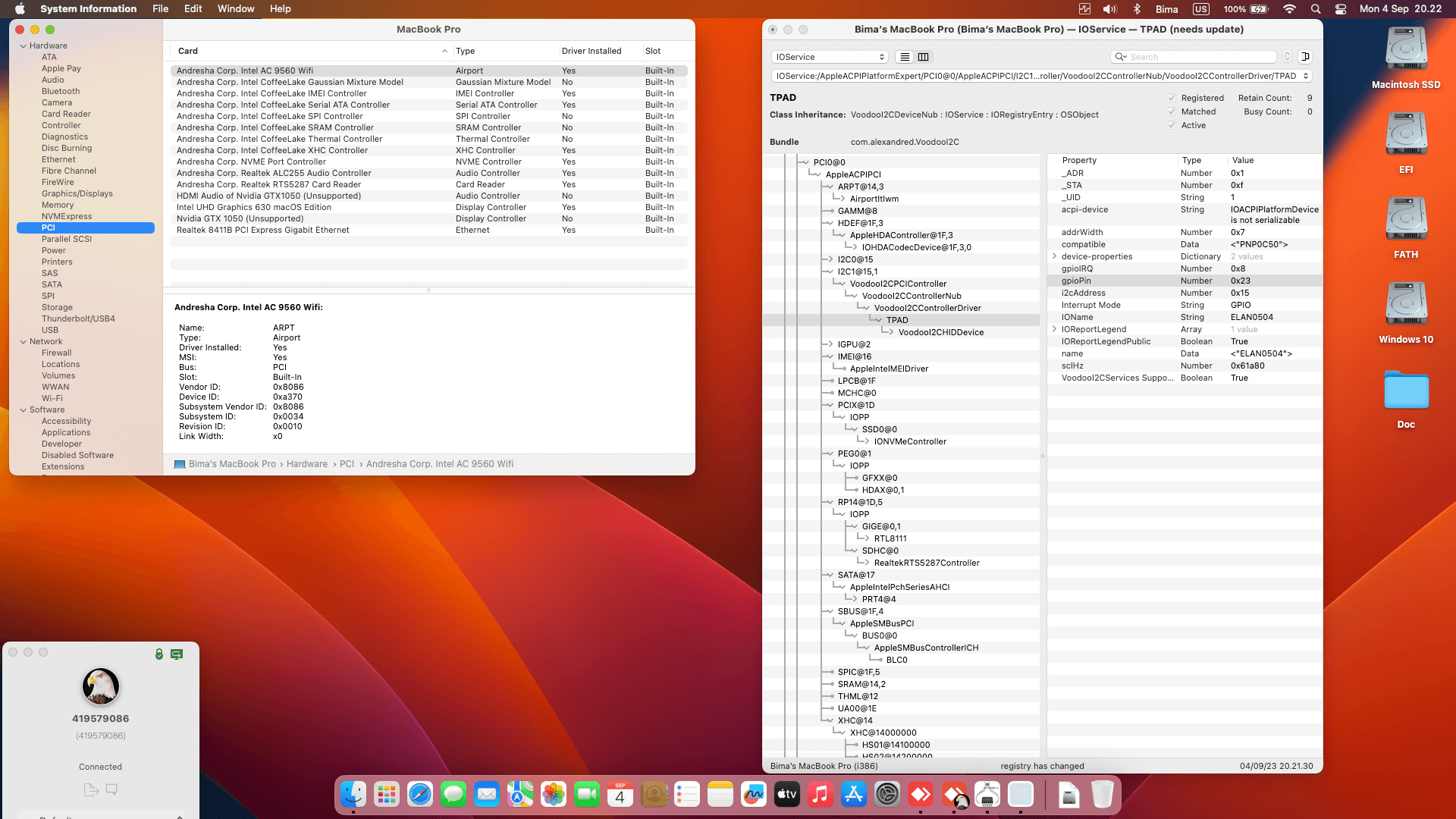 Acer Nitro 5 AN515 52 51T2 2nd [CoffeeLake   Intel UHD 630 + I2C]   OpenCore 1